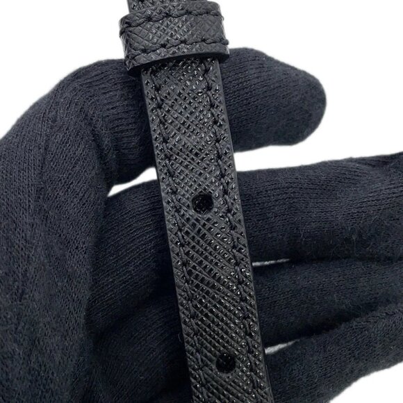 PRADA Sydney 2-way Handbag Saffiano LeatherLeather Black 1BA238 - Picture 13 of 14